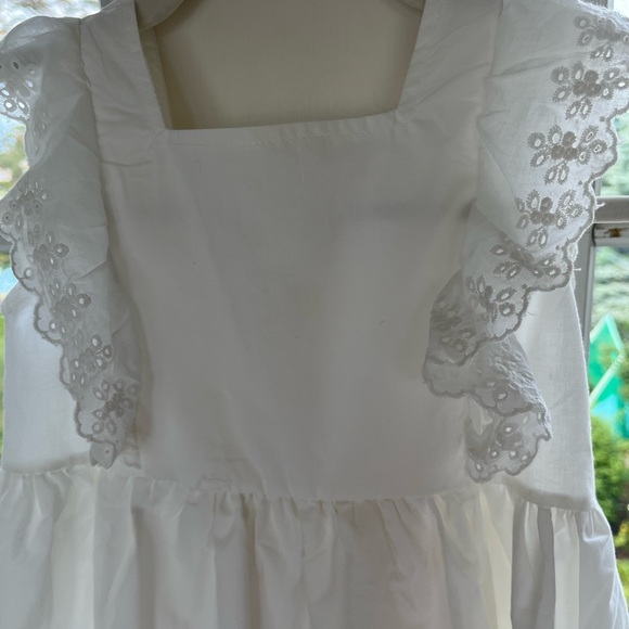 NWT Mia Bella designer Angel Dear white eyelet ruffle dress - Picture 5 of 5